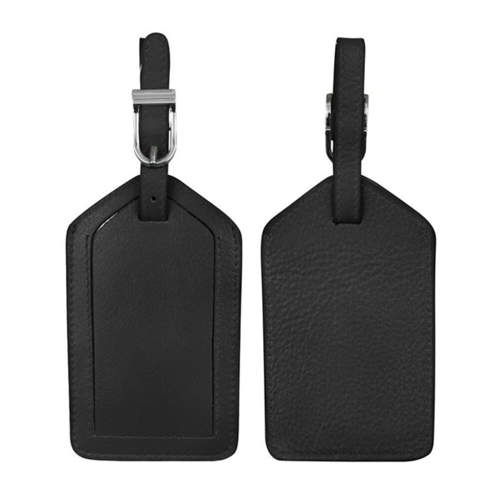 Leather Luggage Tag | Black